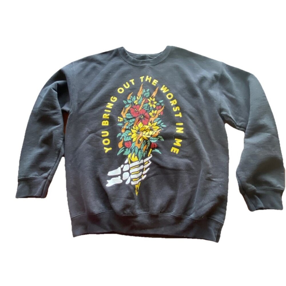 You bring out the worst in me sweatshirt Womens L/XL Valentines Day